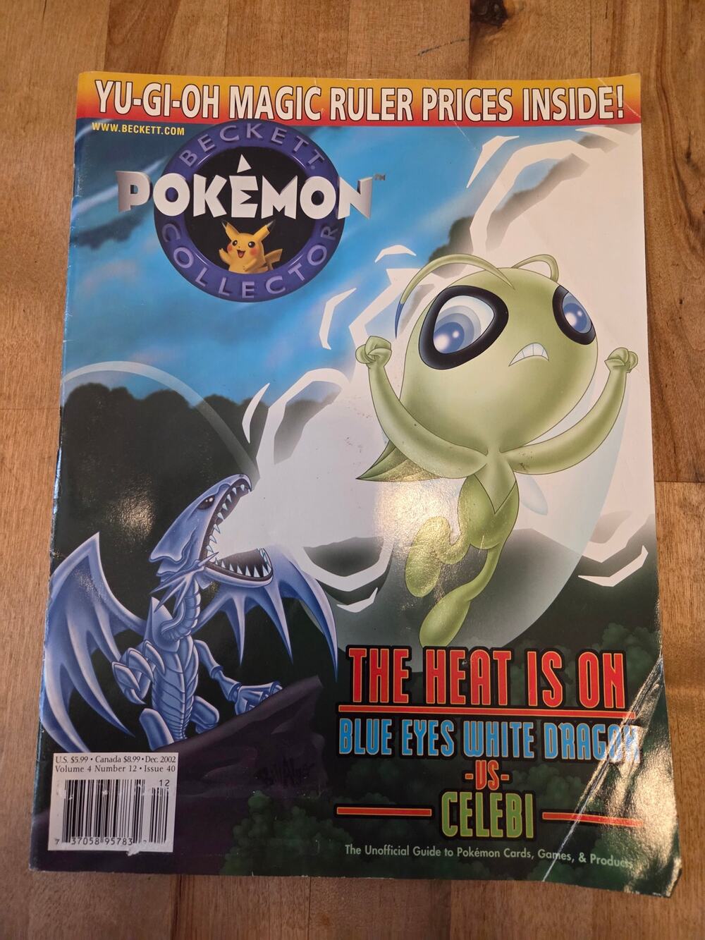 Beckett Pokemon Collector Magazine Issue 40 Dec 2002 Celebi Blue-Eyes W/ Poster